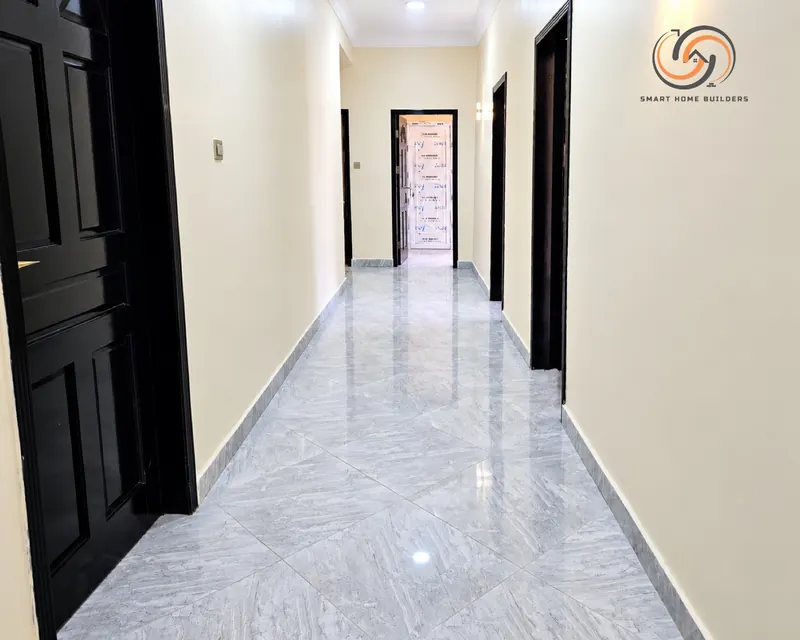 Marble-floored corridor